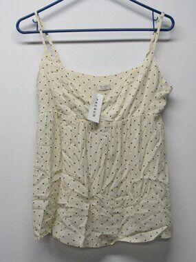 NWT John Galt Brandy Melville Polka Dot Babydoll Cami Spaghetti Strap Coquette